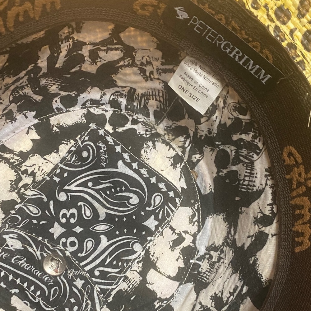 Peter Grimm Leopard Print Hat With Rhinestone Acc… - image 2